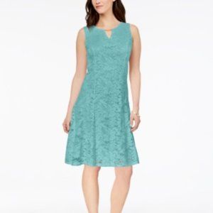 Jm Collection Petite Lace A-Line Dress